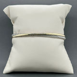 Estate David Yurman SS 18 Crossover Cuff Bracelet