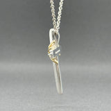 Estate Tiffany & Co. SS 18 Cross Pendant