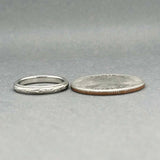 Estate 18K W Gold 2.56mm Textured Ring