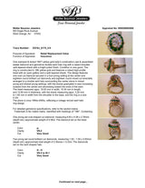 Estate 18K Y Gold 1.29ctw Emerald & 1.89ctw Diamond Ring