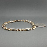 Estate 14K Y Gold Figaro Bracelet
