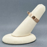 Estate Hermes 18K R Gold Diamond Small Kelly Ring