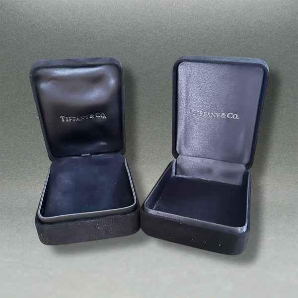 Estate Tiffany & Co. Velour Inner Pendant Boxes set of 2 (EMPTY)