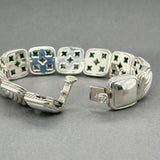 Estate David Yurman SS 1.51ctw Diamond Chiclet Bracelet