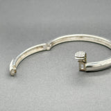 Estate Slane & Slane SS Diamond Bangle Bracelet