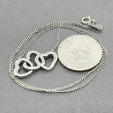 Estate Tiffany & Co. SS Triple Interlocking Hearts Necklace