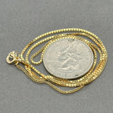 Estate 14K Y Gold 0.9mm 18” Box Chain
