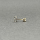 Estate 14K W Gold 0.13ct J/VS2 Diamond Single Stud Earring