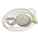 YGP Sterling 0.50ctw F-G/VS2 Lab Created Diamond Heart Pendant