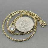 Estate 14K Y Gold 1.79ct G/SI1 Diamond Pendant