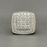 Estate 14K Y Gold 3.33ctw G-H/SI1-2 Diamond Men’s Cocktail Ring