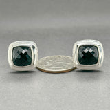 Estate David Yurman SS 6.32ctw Onyx Albion Earrings