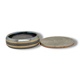 14 Tantalum 7mm Matte and Shiny Finish Band 10