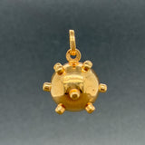 Estate 18K Y Gold Sputnik Pendant