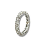 Alianza de eternidad con diamantes J/SI1 de oro de 18 quilates de 2,6 quilates