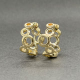Estate 14K Y Gold Bubble Huggie Earrings