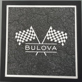 Estate Bulova Racer Chronograph Quartz Black Dial Men's Watch (a) BOX ONLY