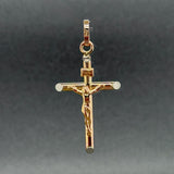 Estate 14K Y Gold 41.6mm INRI Crucifix Pendant