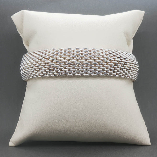 Estate Tiffany & Co. SS Somerset Bangle Bracelet