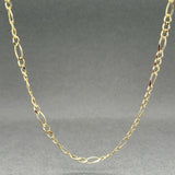 Estate 14K Y Gold 2.6mm 18” Figaro Chain