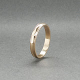 Estate 14K Y Gold 2.89mm Stepped Edge Ring