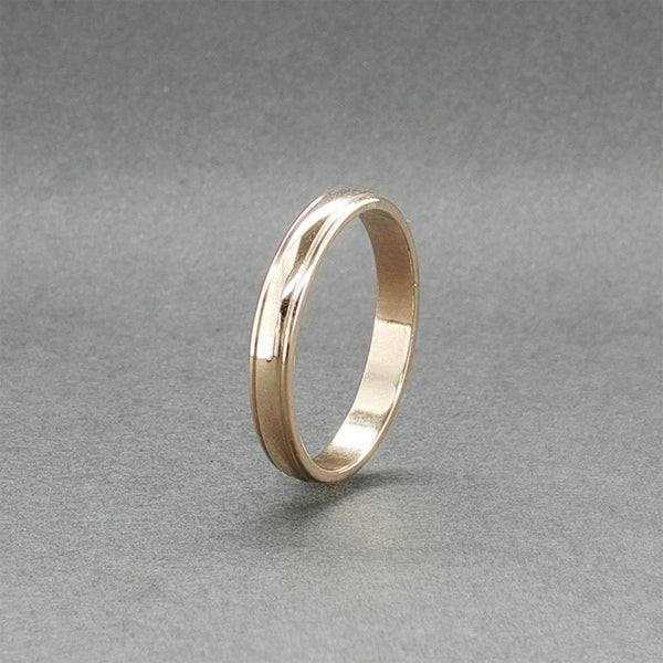 Estate 14K Y Gold 2.89mm Stepped Edge Ring