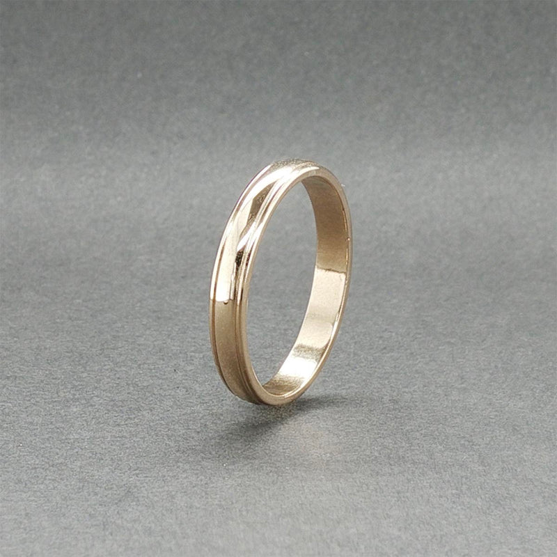 Estate 14K Y Gold 2.89mm Stepped Edge Ring