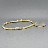 Estate John Hardy 18K Y Gold 0.13ctw Diamond Bracelet