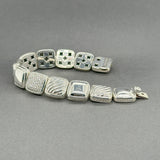 Estate David Yurman SS 1.51ctw Diamond Chiclet Bracelet