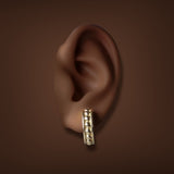 Estate 14K Y Gold 18.79mm Huggie Earrings