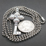 Estate Lagos SS Caviar Pearl Key Pendant