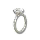 14K W Gold 0.25ctw Diamond Engagement Ring Mounting