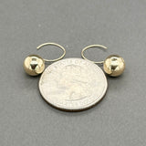 Estate 14K Y Gold Ball Drop Earrings