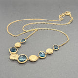 Estate Marco Bicego 18K Y Gold 8.39ctw Topaz Jaipur Station Necklace