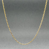 Estate 18K Y Gold 1.3mm 23.25” Cable Chain