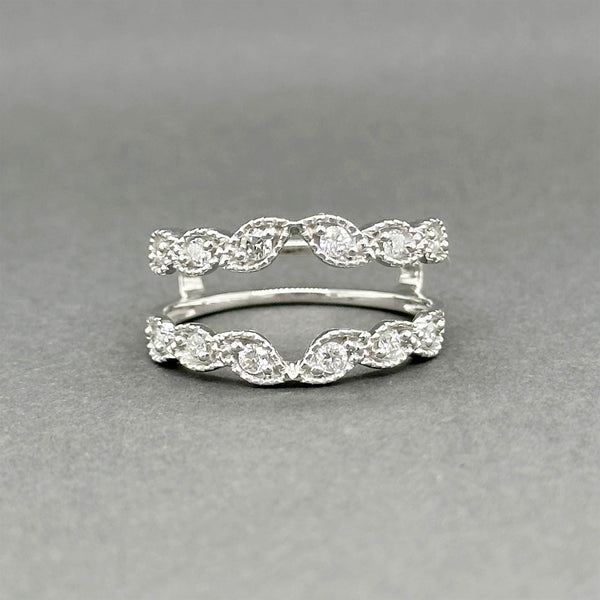 Estate 14K W Gold 0.34ctw F-G/SI2 Diamond Enhancer Ring