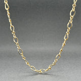 Estate 14K Y Gold 4.32mm 24” Fancy Figaro Chain