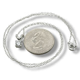 SS 0.50ct  F-G/VS2 Lab Created Solitaire Diamond Pendant