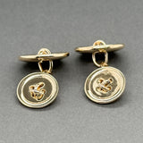 Estate 14K Y Gold Button Cufflinks