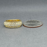 Estate 18K Y Gold 1.12ctw F-G/VS2-SI1 Diamond Jose Hess Diamond Ring