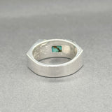 Estate SS Turquoise Inlay Men’s Ring