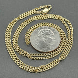 Estate 14K Y Gold 2.18mm 25” Curb Link Chain