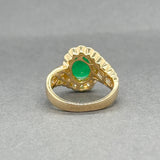 Estate 14K Y Gold 2.32ct Emerald & 0.84ctw Diamond Ring