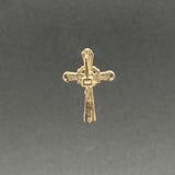 Estate 14K Y Gold 18.7mm Crucifix Pendant