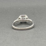 Estate 14K W Gold 1.21ctw H-J/I1-2 Diamond Eng. Ring