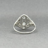 Estate Platinum Art Deco 0.46ctw Diamond Ring