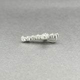 Estate 10K W Gold 0.85ctw I-J/SI2-I1 Diamond Cross Pendant