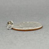 Estate 14K W Gold 0.16ct H/SI1 Diamond Single Stud Earring