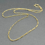 Estate 18K Y Gold 1.84mm 18” Figaro Chain
