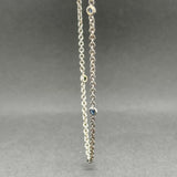 Estate 14K W Gold 0.45ctw Sapphire By The Yard Necklace